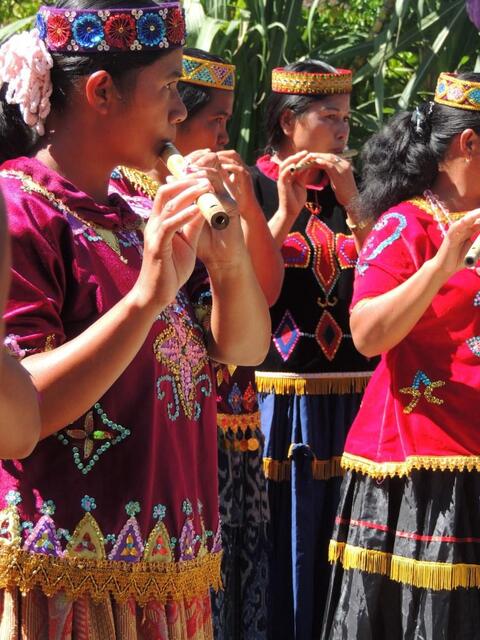Women flute players